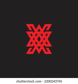 biotechnology logo XA icon illustration