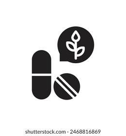 Biotechnologie-Medikamente-gefüllte Symbol-Vektorillustration