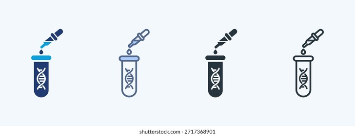 Biotecnología Icono de estilo múltiple Colección