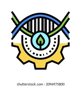 biotechnology processing color icon vector. biotechnology processing sign. isolated symbol illustration