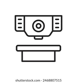 Biotechnology Radiobiology Outline Icon Vector Illustration