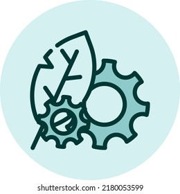Ciencia de la biotecnología, ilustración, vector sobre un fondo blanco.