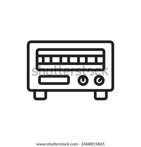 Biotechnology Spectrometer Outline Icon Vector Illustration