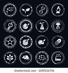 Biotechnology vector icons
