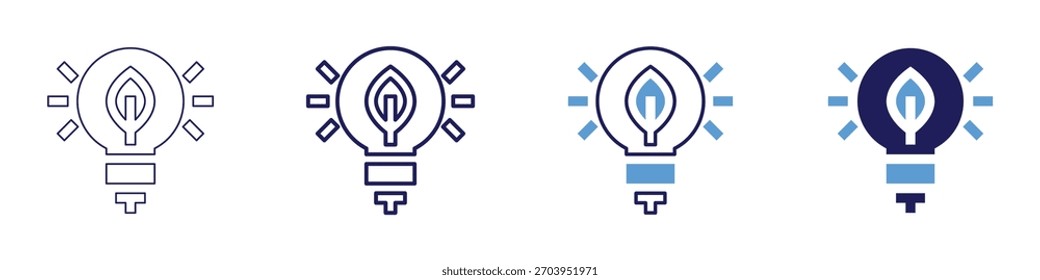 Biotische Interaktionen Symbol in 4 verschiedenen Stilen. Dünne Linie, Linie, Fette Linie, Duotone. Duotone-Stil. Bearbeitbarer Strich.