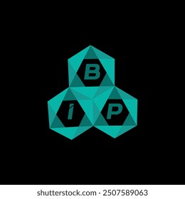 BIP creative minimalist letter logo. BIP unique vector initials alphabet letter logo design
