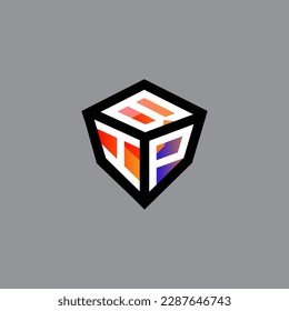 Logotipo de letra BIP diseño creativo con gráfico vectorial, BIP simple y moderno logo.
