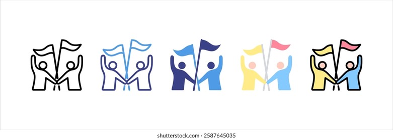 Bipartisan Multi Style Icon Set