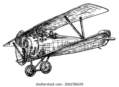 2,347 Biplane drawing Images, Stock Photos & Vectors | Shutterstock