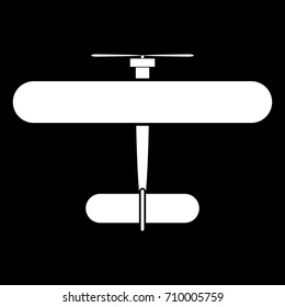 Biplane icon .
