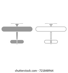 Biplane icon .
