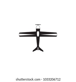 biplane icon. Element of transport view from above icon. One of the collections icon for website design and development, app development mobile concept. Premium icon on white background