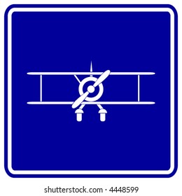 biplane sign