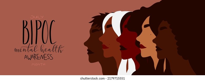 Bipoc Mental Health Awareness Month July Stock Vector Royalty Free 2179715551 Shutterstock 1526