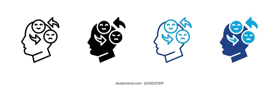 Bipolar Disorder Icon Element For Design