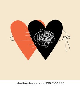 Bipolar disorder sign design. Vector illustration.