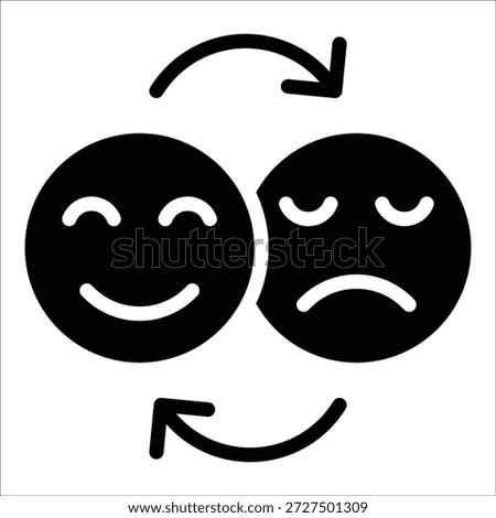 Bipolar Icon Element For Design