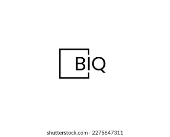 BIQ Letter Initial Logo Design Vector Illustration