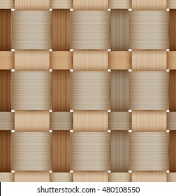 Birch bark Basketwork. Seamless pattern. Natural color.
Mask was used.
