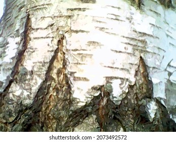 Birch bark in gray-white and pastel tones for textiles or prints. Grunge gray-brown-white daylight birch bark for background and texture, poster and fabric products, wallpaper, cover, camouflage, etc.