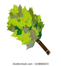 Birch broom
Bathing goods. An Birch broom for a sauna. A template for the bathing company. A template for design of bathing services, advertizing of bathing goods. Vector image, Eps 10.