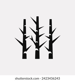 Birch forest tree icon - Simple Vector Illustration