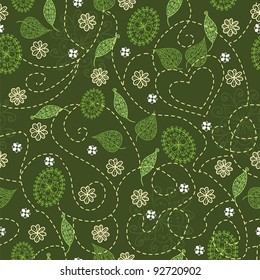 Birch grove seamless pattern