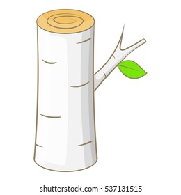 Birch icon. Cartoon illustration of birch vector icon for web design