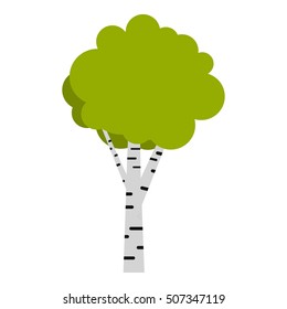 Birch icon. Flat illustration of birch vector icon for web