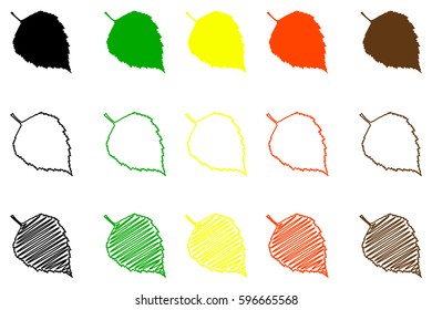 Birch leaf - color set