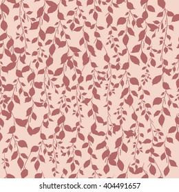 Birch leaf coral color pattern background