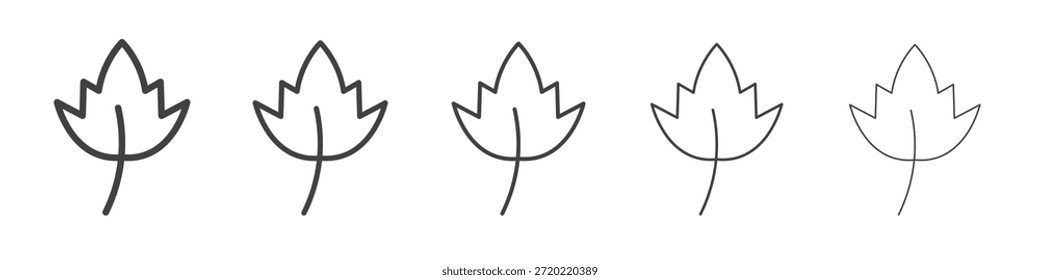 Diseño del icono de la hoja de abedul, logotipo, App, UI. Ilustración vectorial, EPS