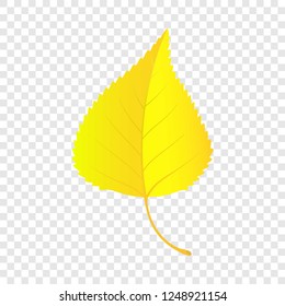 Birch leaf icon. Flat illustration of birch leaf vector icon for web design