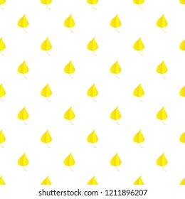 Birch leaf pattern seamless repeat background for any web design