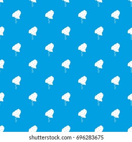 Birch pattern repeat seamless in blue color for any design. Vector geometric illustration