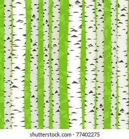 Birch Stems  seamless,