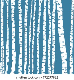 Birch tree background. Vector illustration with birch tree for nature design