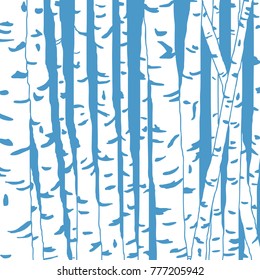 Birch tree background. Vector illustration with birch tree for nature design