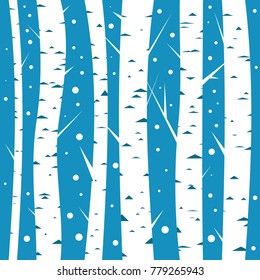 Fondo del árbol de birco. Ilustración vectorial con árbol de abedul para el diseño de la naturaleza