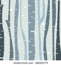 Birch trees background for you design