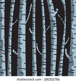 Birch trees background for you design