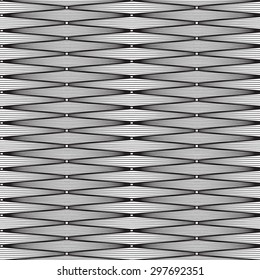 Birchbark Basketwork Seamless pattern.  Black only on transparent background. 
