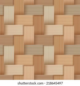 Birchbark Basketwork. Seamless pattern. EPS 10. Mask was used.