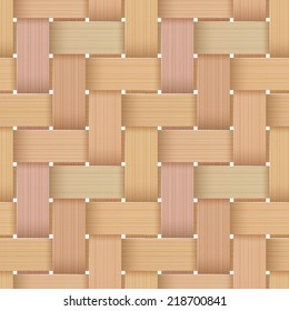 Birchbark Basketwork. Seamless pattern. EPS 10. Mask was used.