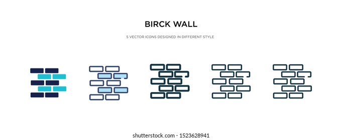 birck wall icon in different style vector illustration. two colored and black birck wall vector icons designed in filled, outline, line and stroke style can be used for web, mobile, ui