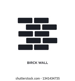 birck wall isolated icon. simple element illustration from construction concept icons. birck wall editable logo sign symbol design on white background. can be use for web and mobile