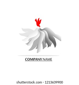 Bird abstarct simple logo. Creative inspiration concept