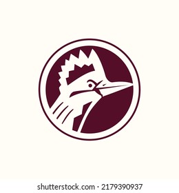 Bird abstract circle Logo vector icon template