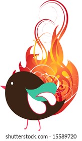 bird abstract design