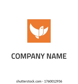 bird abstract design logo vector